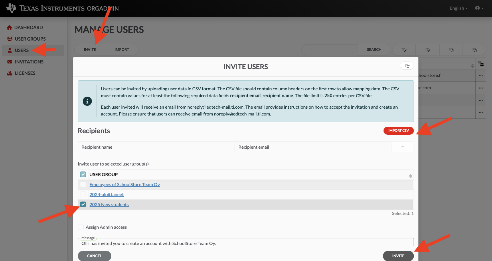 Multi user license – Admin Guide – TI Education Software – By SchoolStore